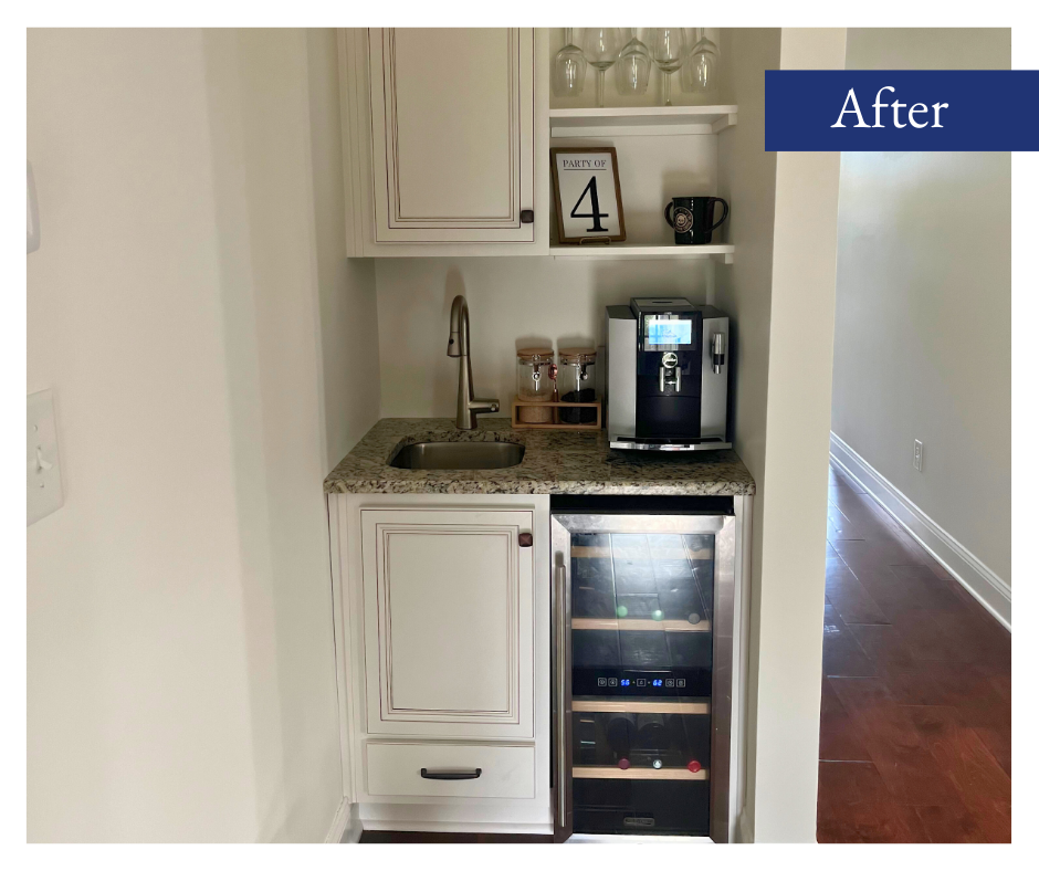 Unused Closet to Stylish Bar