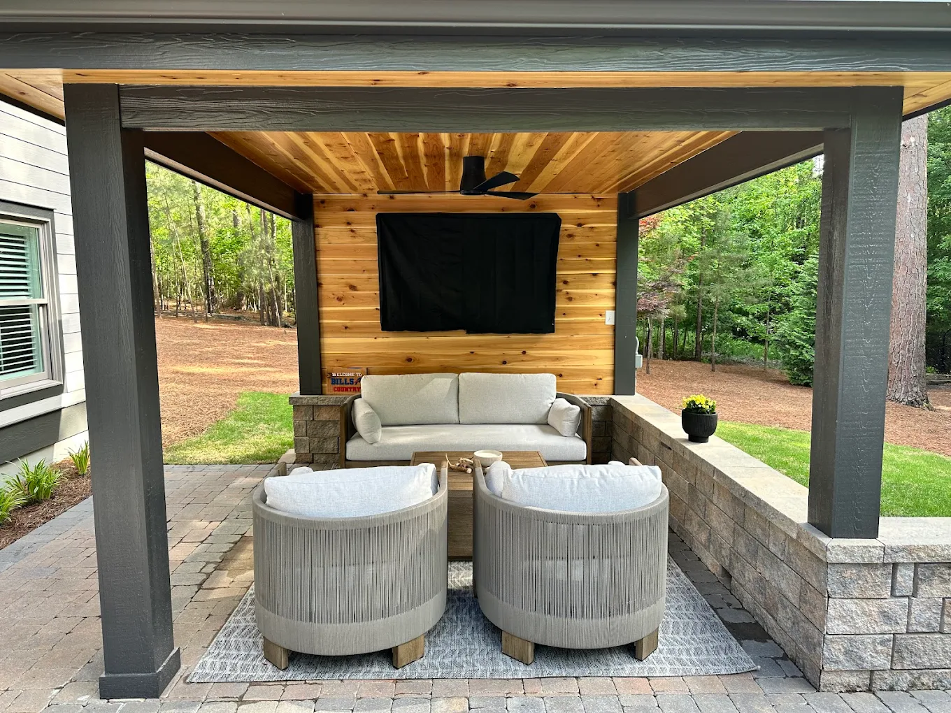 Outdoor Gazebo with TV